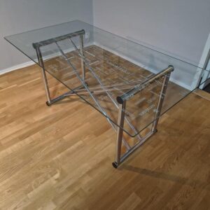 Glasbord Med Kromat Underrede