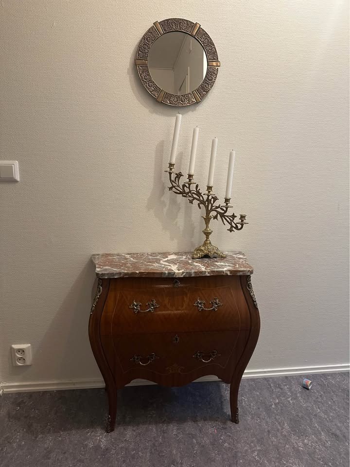 Antik byrå med marmorskiva - Bild 5